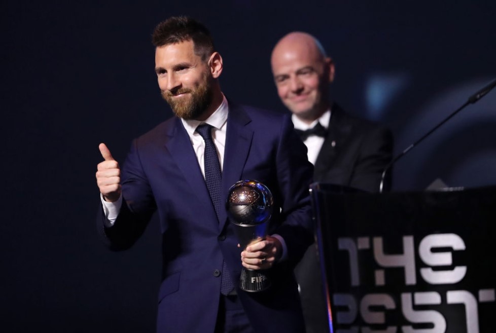梅西第六度获奖