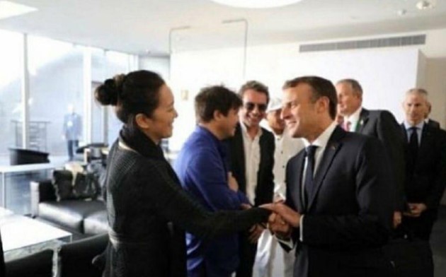 巩俐夫妇出席总统宴会