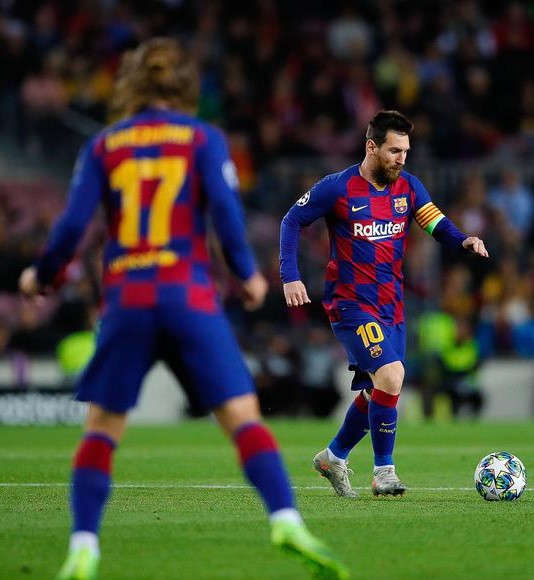 梅西与格子仅5次互传