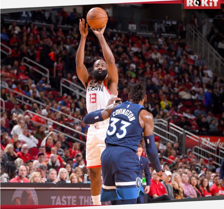 哈登生涯2万分达阵