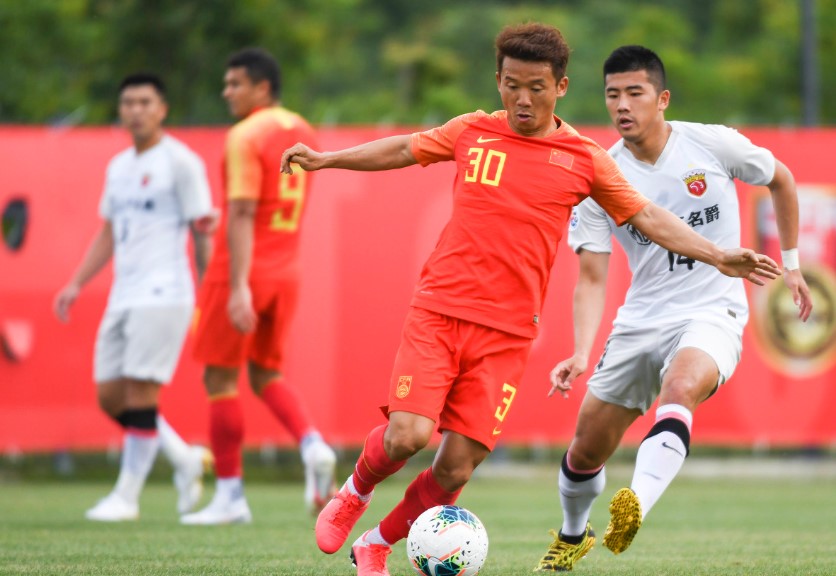热身赛：国足4-1上港