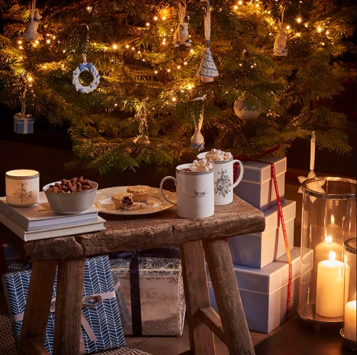 蓝白圣诞倒数日历