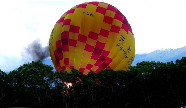 国际热气球池上首航 