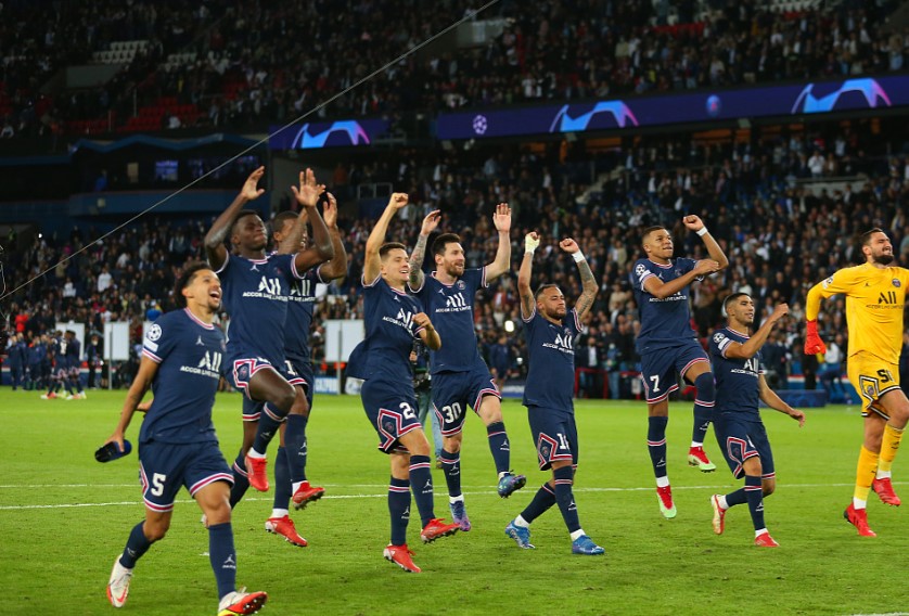 巴黎圣日耳曼主场,欧冠,梅西