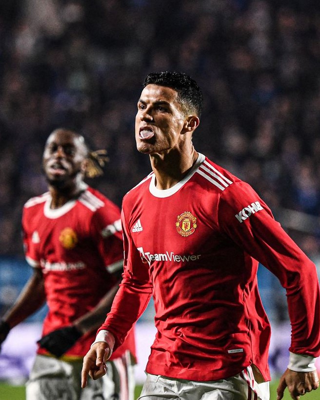 曼联2-2绝平,C罗,欧冠