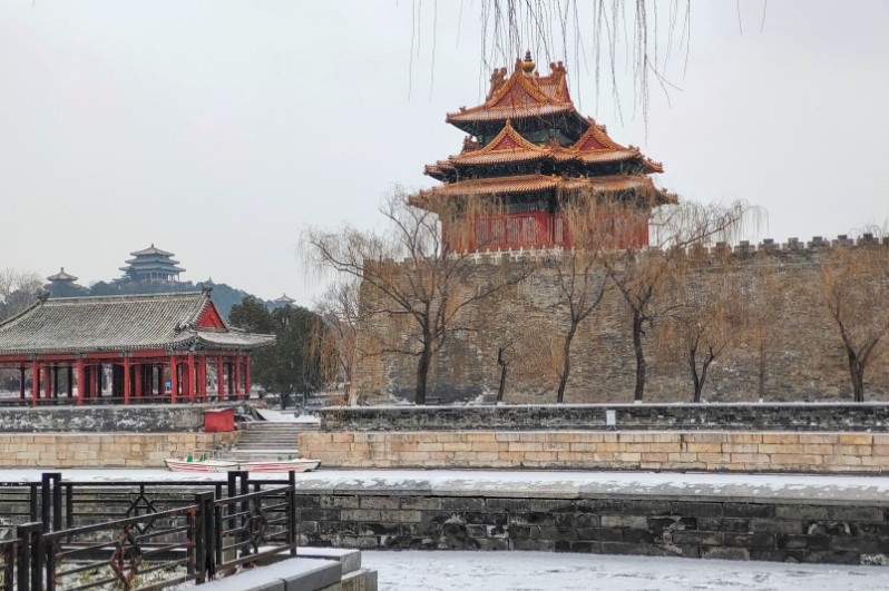 大寒,北京,故宫角楼