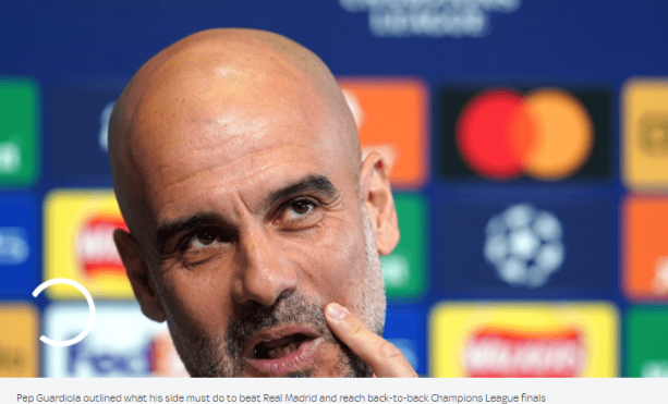 曼城VS皇马前瞻