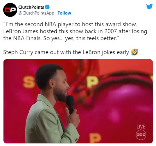 ESPY颁奖典礼,柯瑞