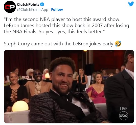 ESPY颁奖典礼,柯瑞