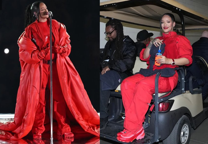 蕾哈娜挺孕肚,NFL,超级杯