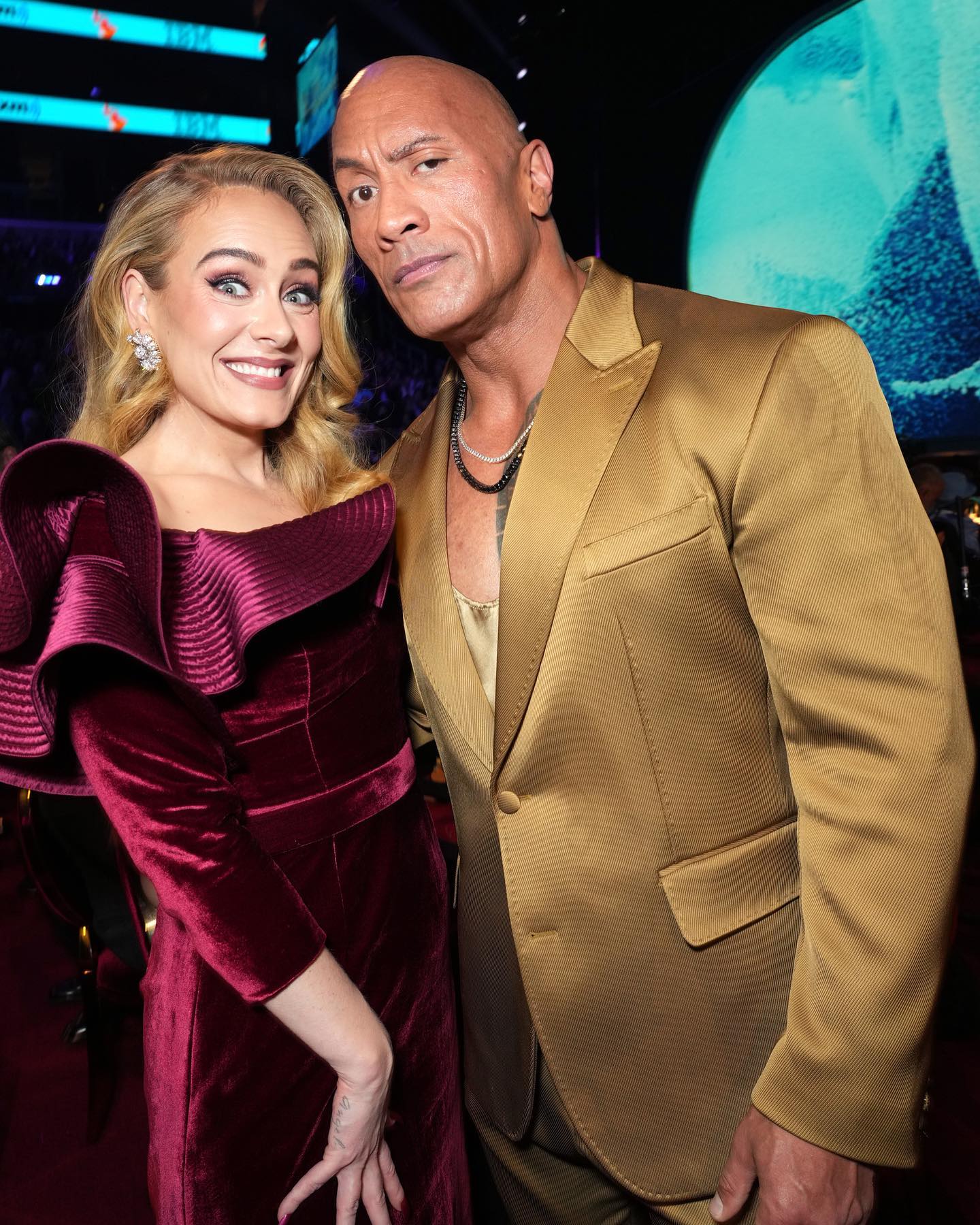 巨石強森,愛黛兒,葛萊美