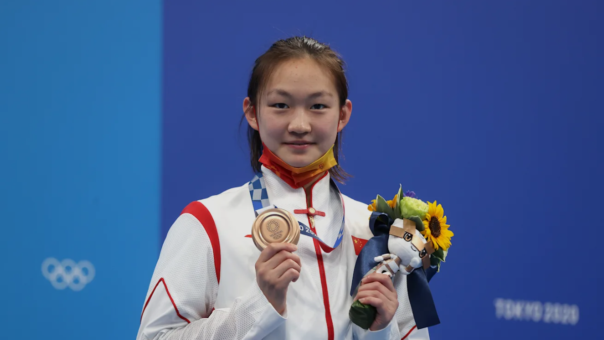 杭州第19届亚运会,女子1500米自由,,李冰洁夺冠