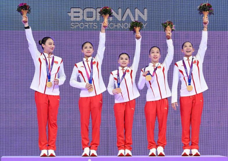 杭州第19届亚洲运动会,夺竞技体操女子团体
