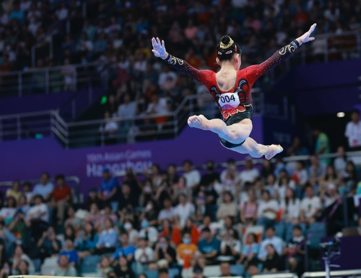 杭州第19届亚洲运动会,夺竞技体操女子团体