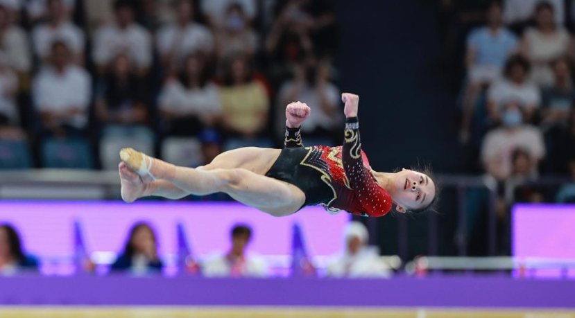 杭州第19届亚洲运动会,夺竞技体操女子团体