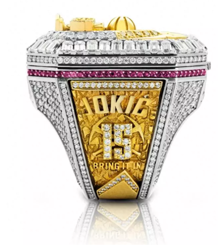 掘金主场,掘金领取总冠军戒指