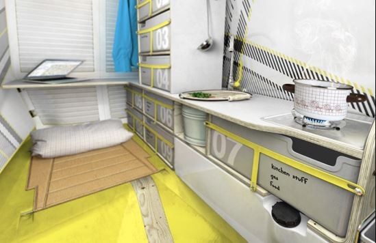 德国设计师柯内柳, Cornelius Comanns, Bufalion, 三轮车, Piaggio, 小型露营车