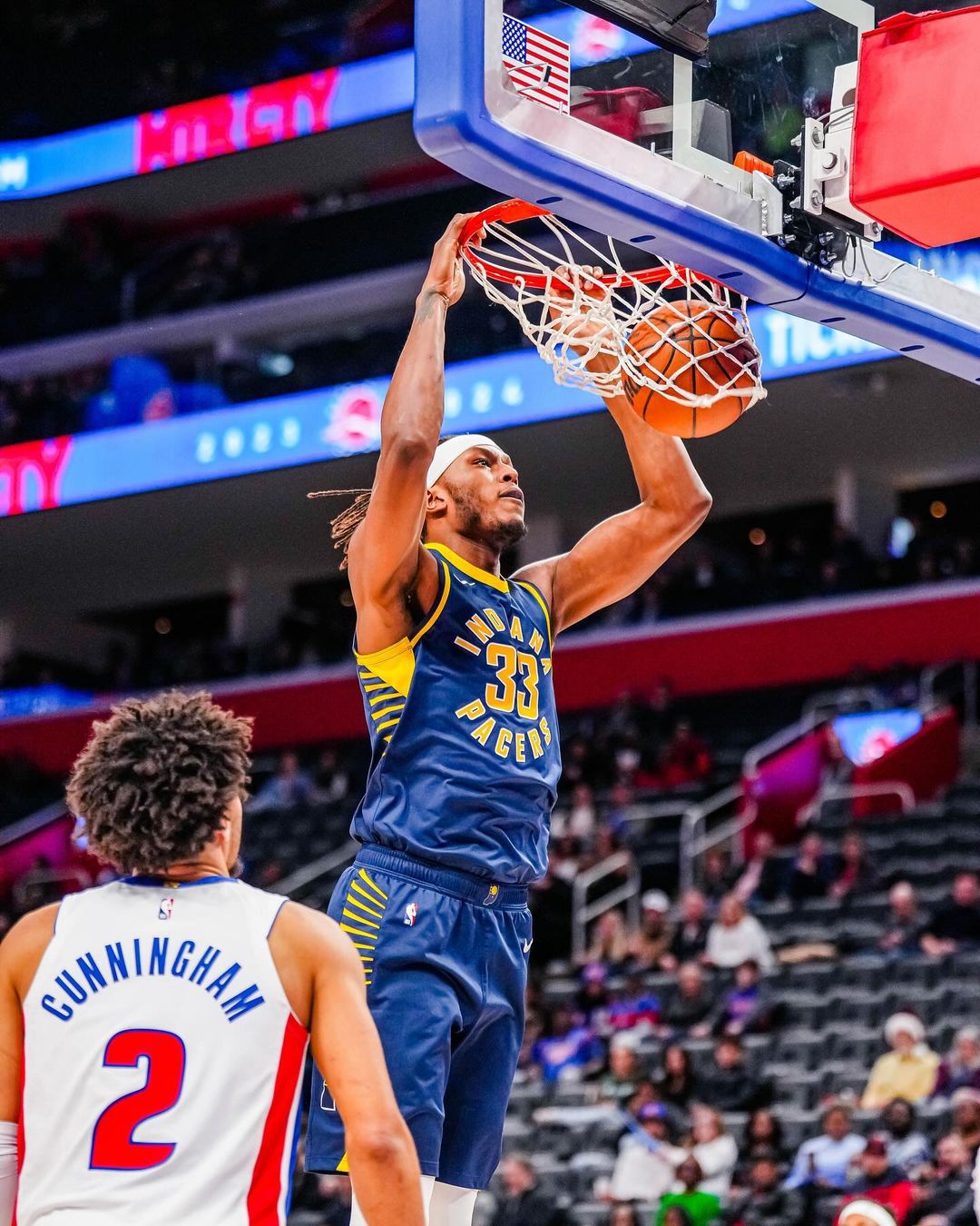 NBA常规全能赛,步行者, 底特律活塞,马瑟林