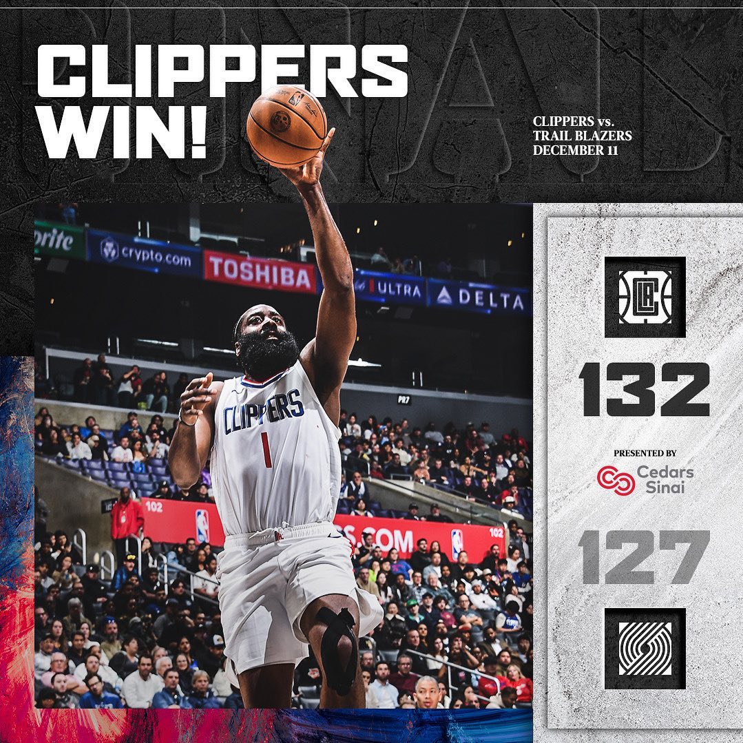 NBA新赛季常规赛, 洛杉矶快船队,波特兰开拓者队,哈登