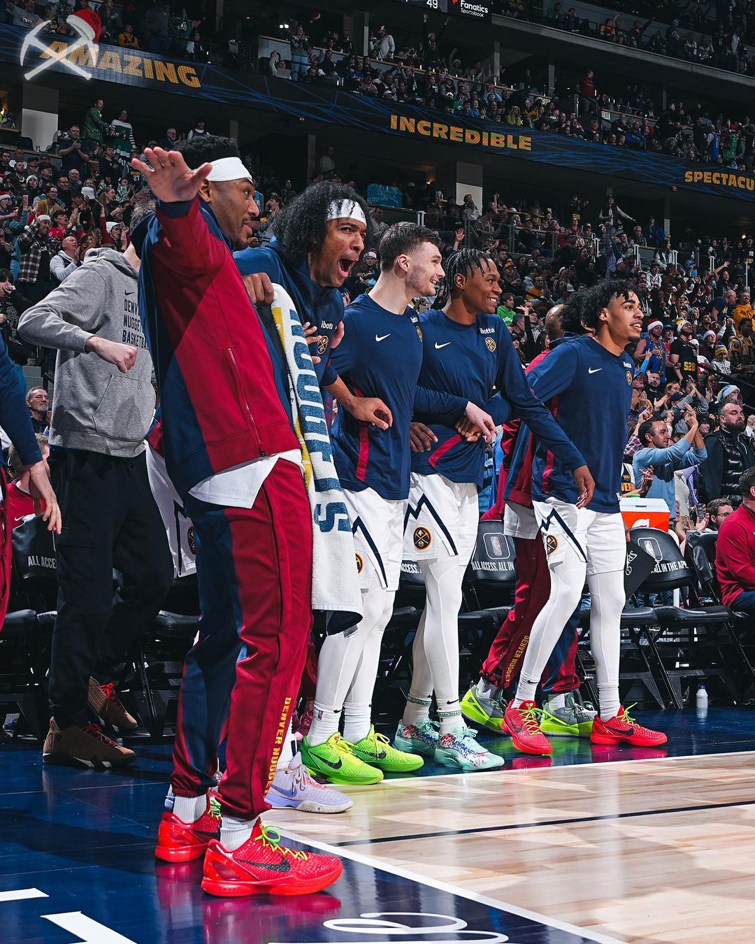 NBA年终大战,约基奇,库里,掘金,勇士,5连胜,汤普森,库明加,小波特,穆雷