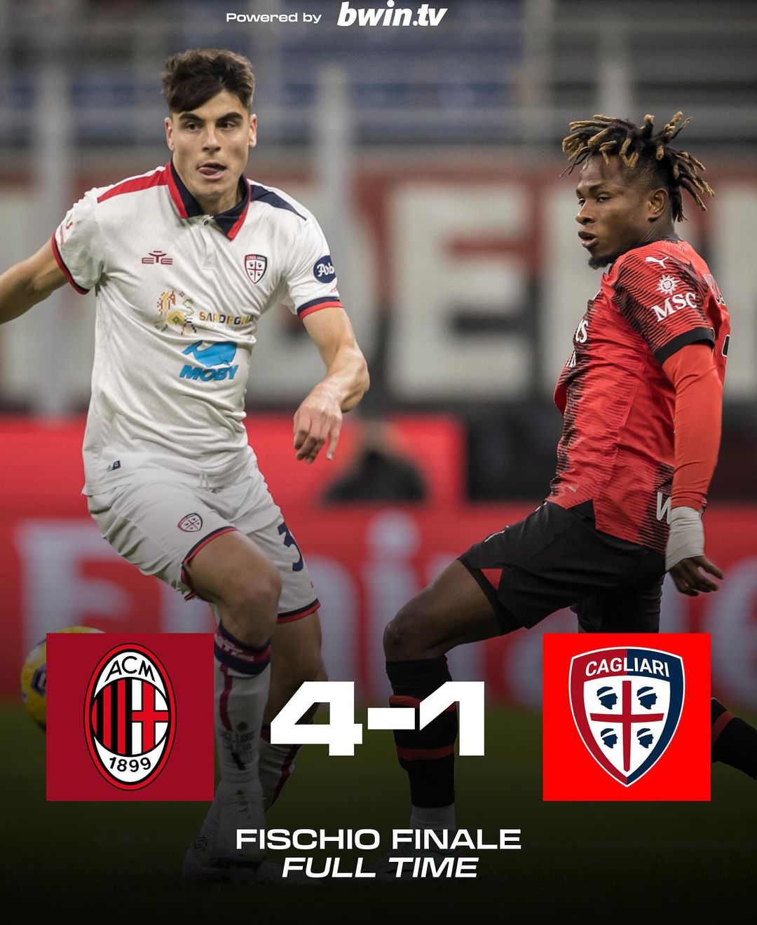 2023-24赛季意大利杯1/8决赛,皇马,AC米兰 ,争冠 ,约维奇,莱奥,卡利亚里