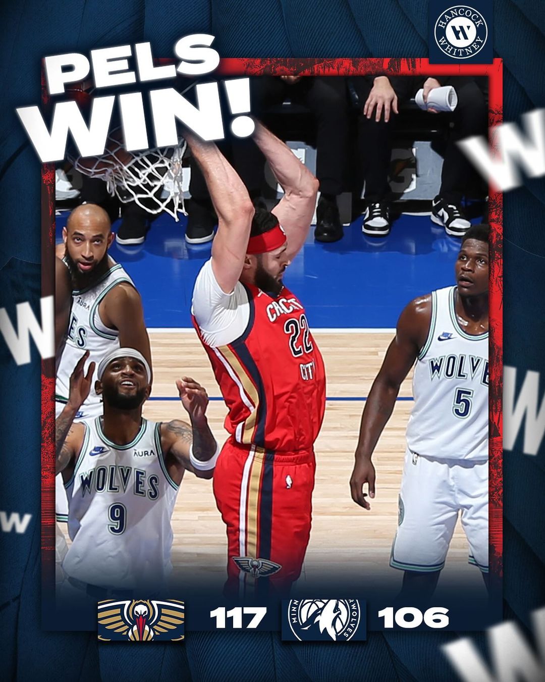 NBA常规赛, 新奥尔良鹈鹕, 明尼苏达森林狼,安东尼-爱德华兹