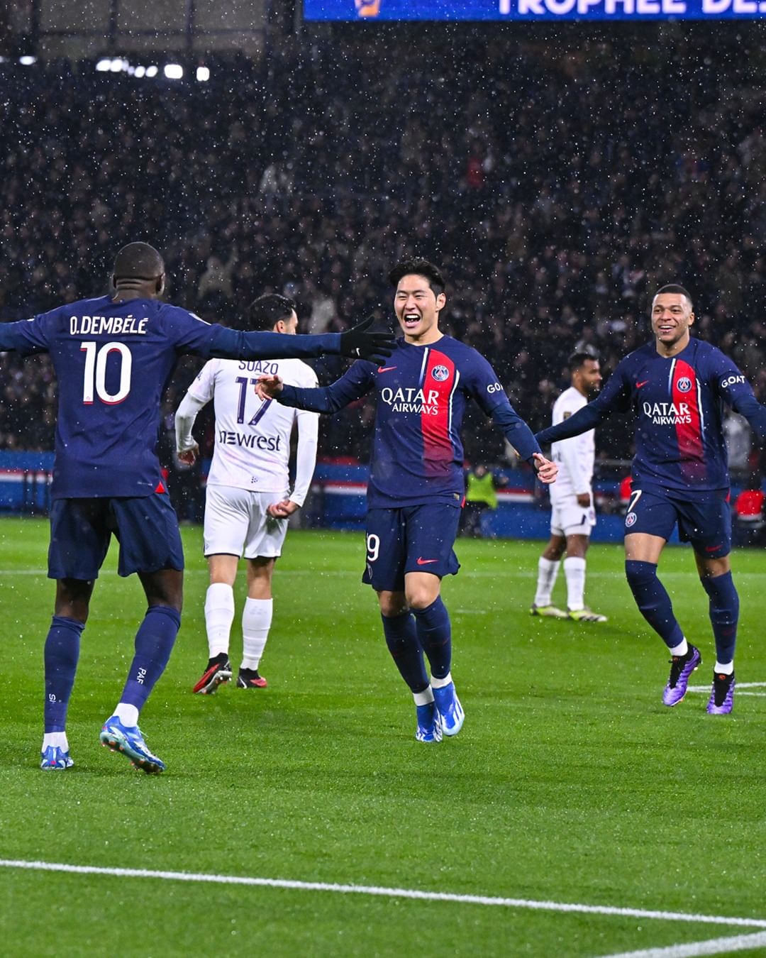 巴黎圣日耳曼,图卢兹,第12次夺超杯冠军，姆巴佩,射手王,超级杯,李刚仁,奥斯曼-登贝莱