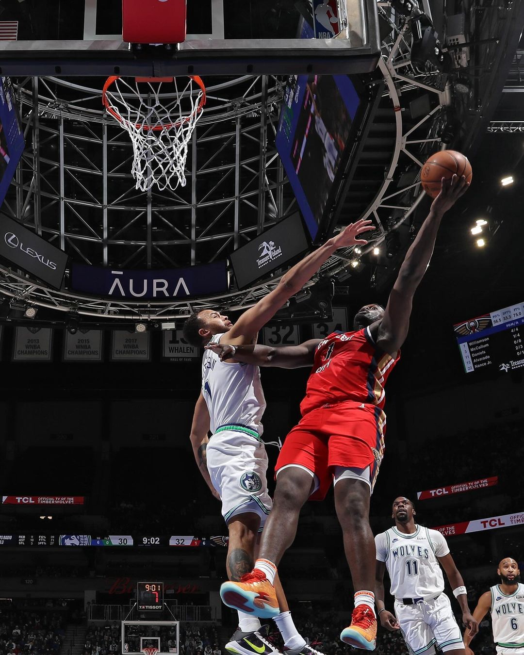 NBA常规赛, 新奥尔良鹈鹕, 明尼苏达森林狼,安东尼-爱德华兹