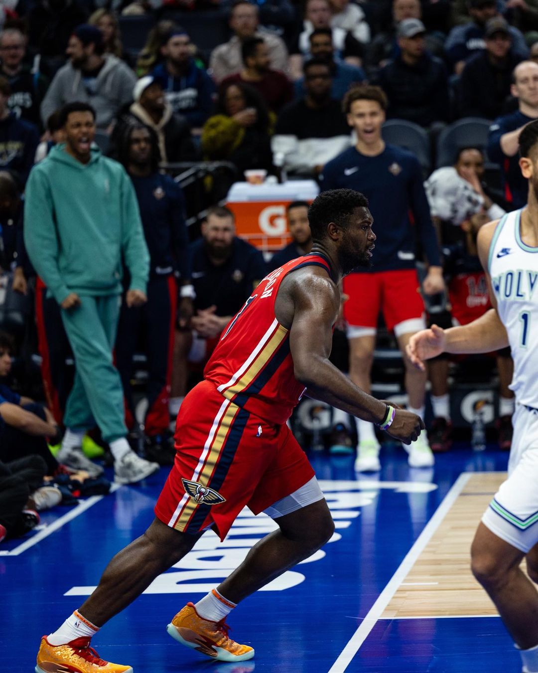 NBA常规赛, 新奥尔良鹈鹕, 明尼苏达森林狼,安东尼-爱德华兹