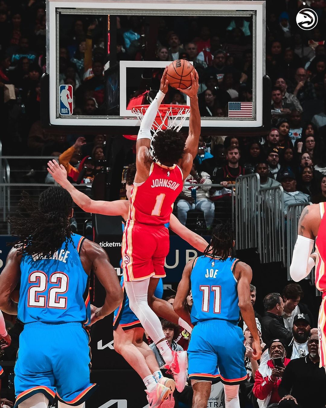 NBA常规赛,亚特兰大老鹰,俄克拉荷马雷霆,亚历山大,博格丹,杰伦-威廉姆斯,章泰-穆雷