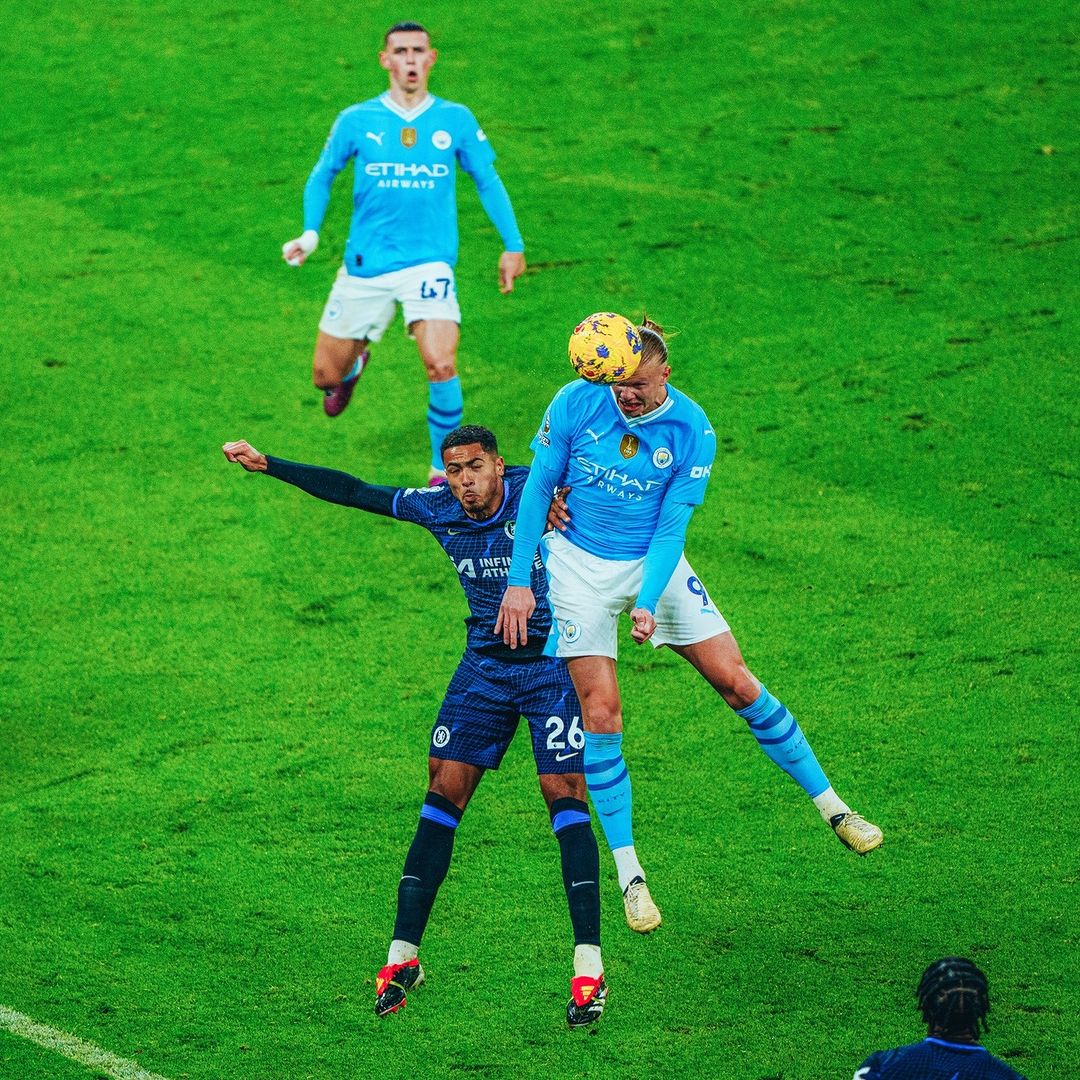 曼城11连胜,哈兰德,射门,瓜迪奥拉, 英超联赛第25轮,卫冕冠军,切尔西, 杰克逊,斯特林