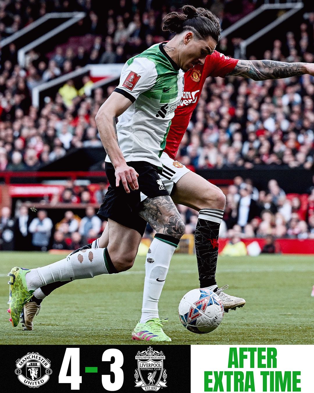 英格兰足总杯1/4决赛,曼联,利物浦,晋级足总杯,四强,麦克托米奈,阿玛德,绝杀