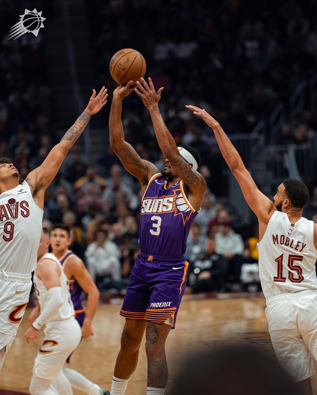 NBA常规赛, 杜兰特,太阳,骑士,布克,菲尼克斯太阳队,克利夫兰骑士队, Cleveland Cavaliers, Phoenix Suns, 奥科罗,格雷森·阿伦