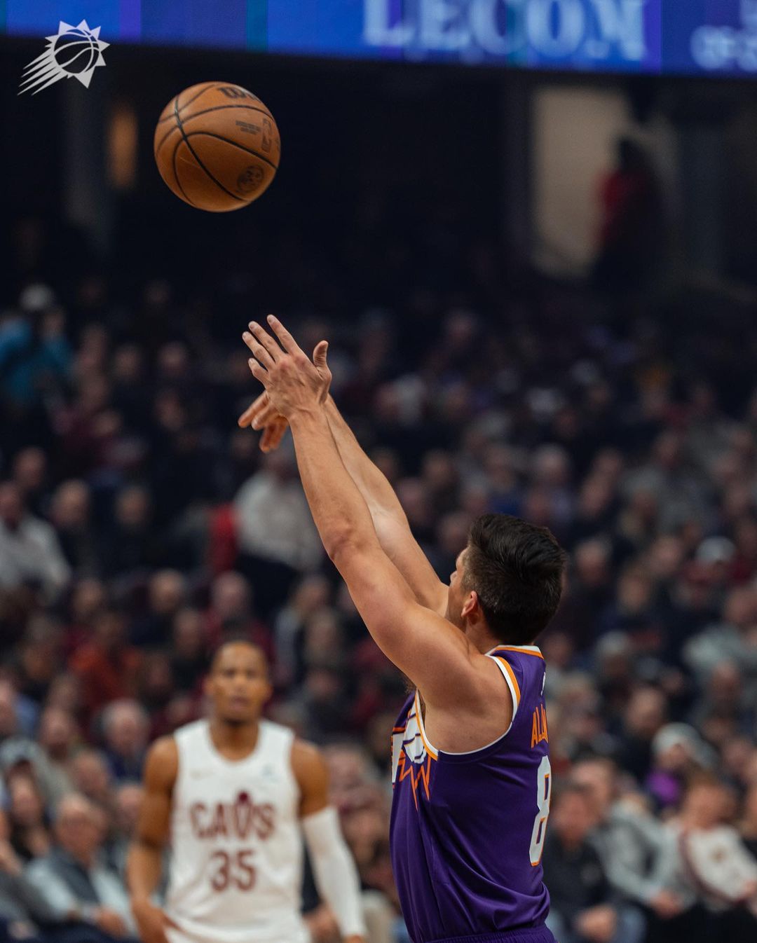 NBA常规赛, 杜兰特,太阳,骑士,布克,菲尼克斯太阳队,克利夫兰骑士队, Cleveland Cavaliers, Phoenix Suns, 奥科罗,格雷森·阿伦