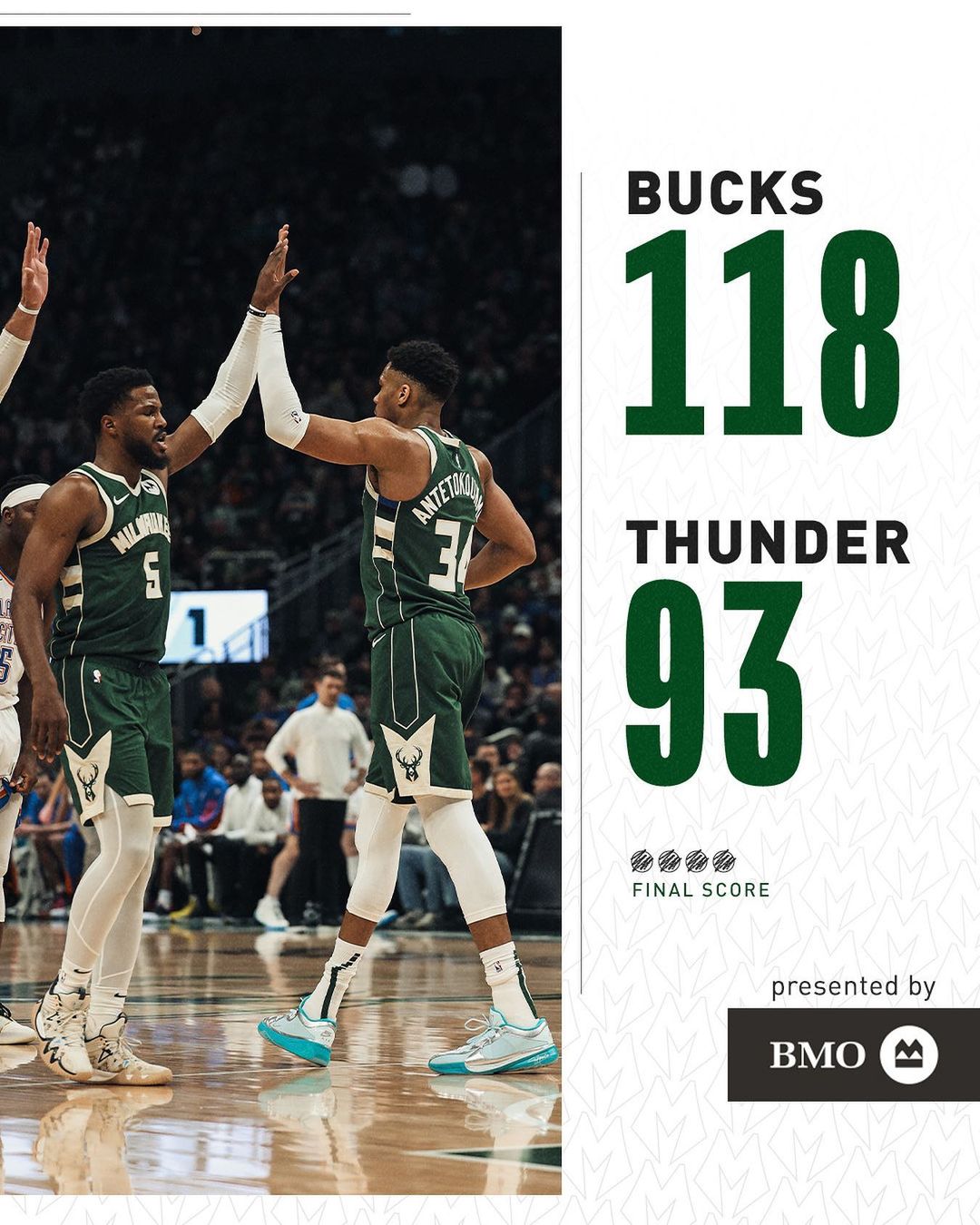 NBA,常规赛,字母哥,霍姆格伦,雷霆,雄鹿,西部第一, 俄克拉荷马城雷霆, 米尔沃基雄鹿队