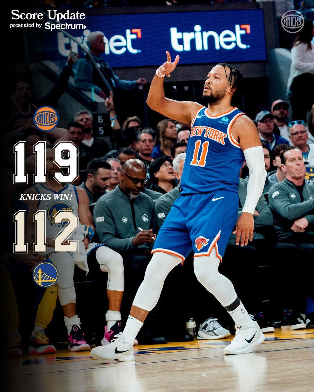 麦克布莱德,Jalen Brunson, Klay Thompson,哈特,库里,尼克,勇士