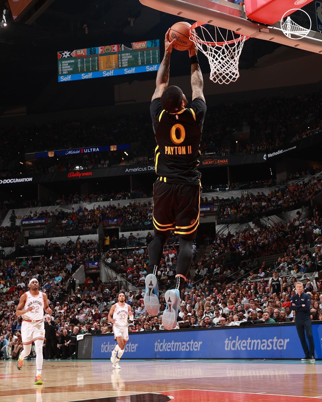 NBA库里,戴维斯,汤普森,勇士队,马刺,圣安东尼奥马刺队