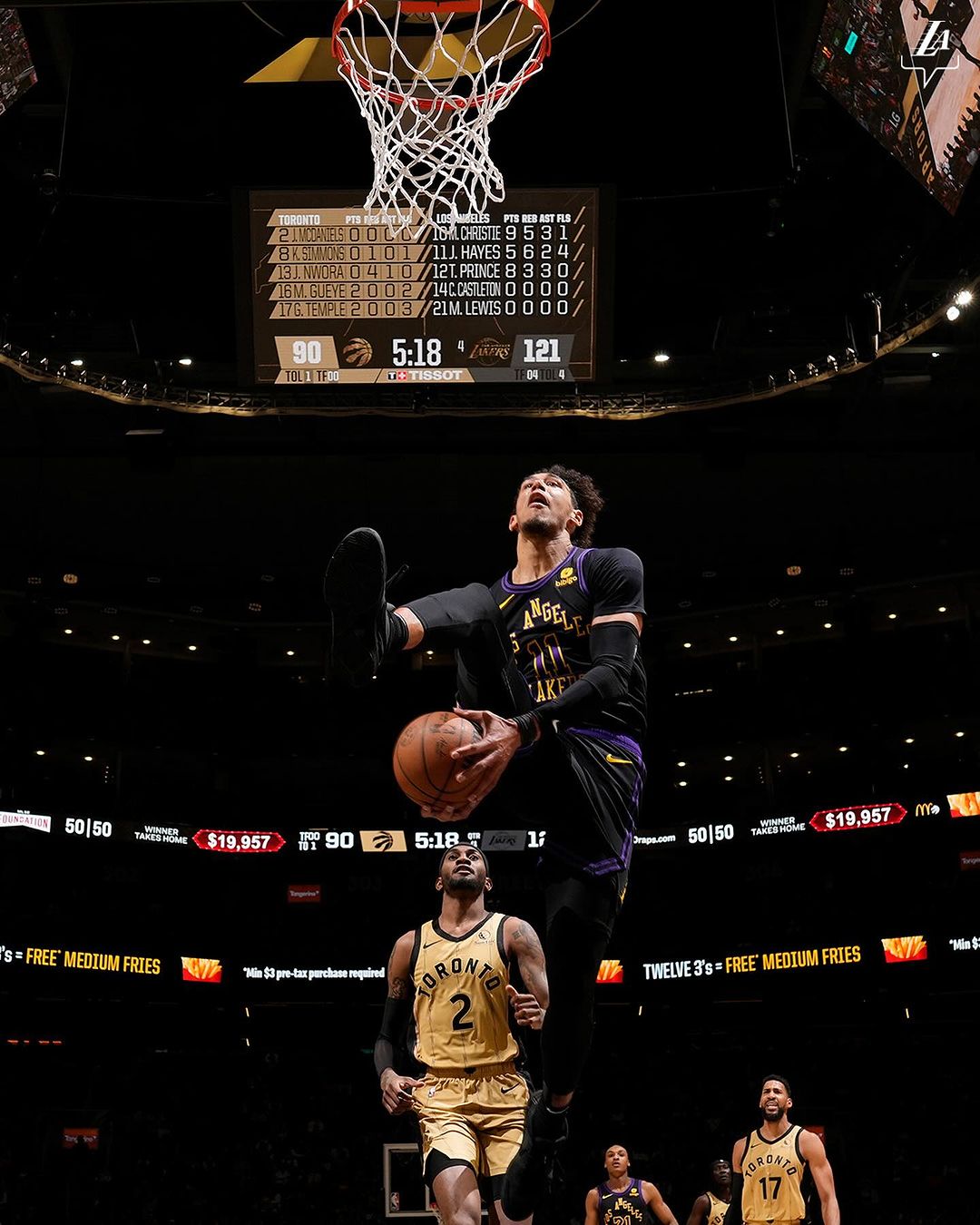 詹姆斯,拉塞尔,湖人,猛龙,NBA常规赛,詹眉, 奥利尼克