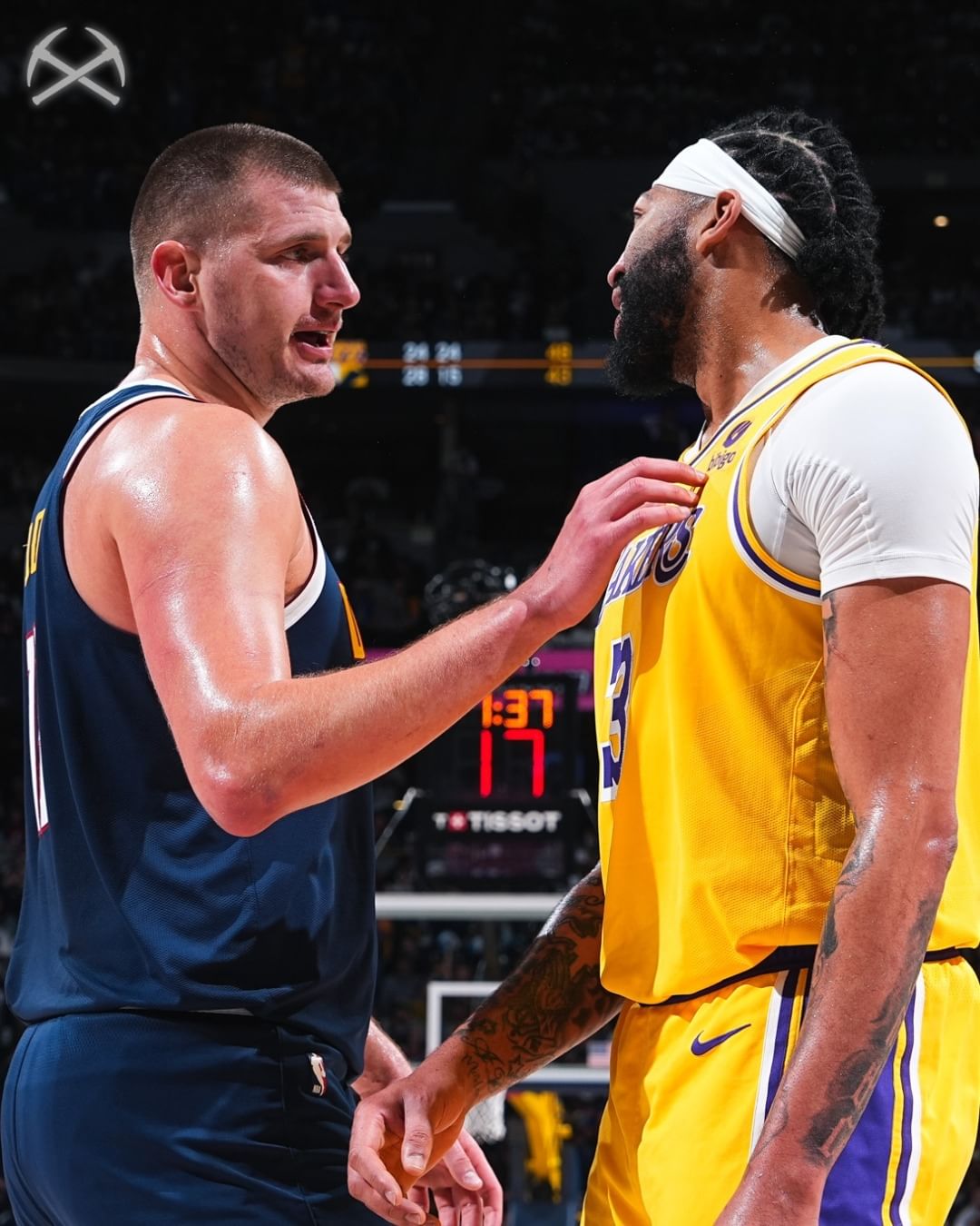 掘金,湖人,詹姆斯, NBA季后赛, 戴维斯, 里夫斯