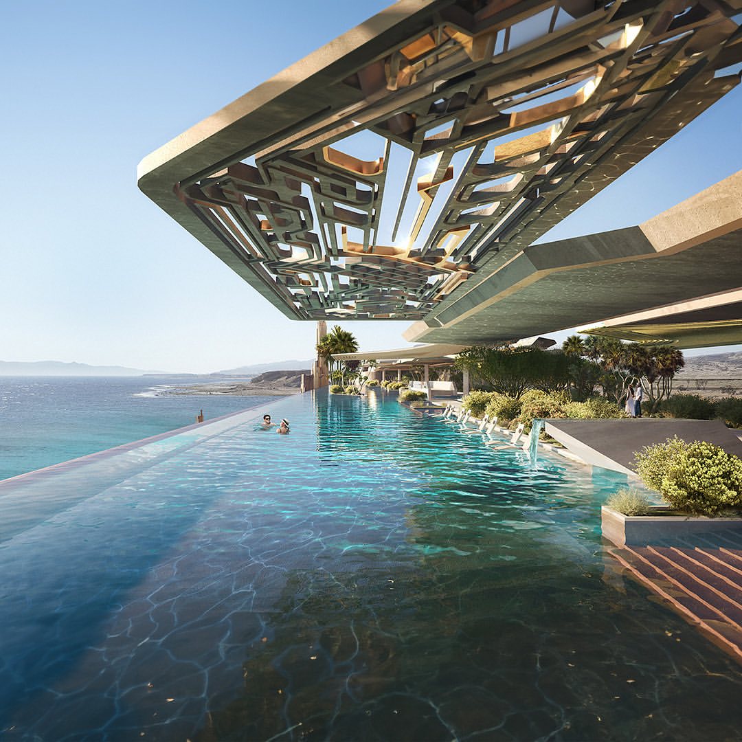 亚喀巴湾, 舄湖黄金地段, 沙特阿拉伯, 舄湖度假村,塔布克市, Mark Foster Gage Architects