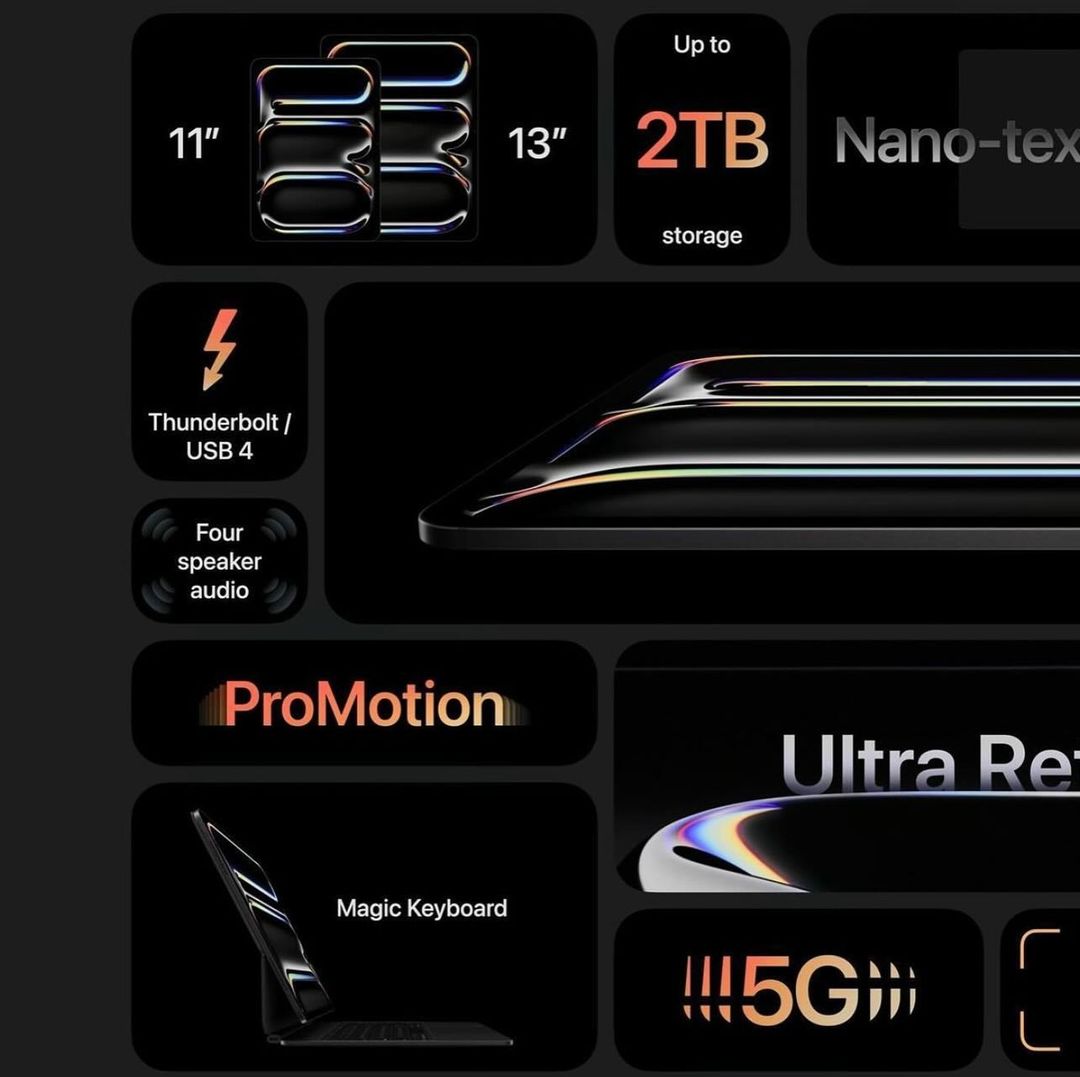 苹果发表会,Apple,春季发表会, 新品实机 ,iPad Pro,薄得太惊人, Apple Pencil Pro, iPad Air