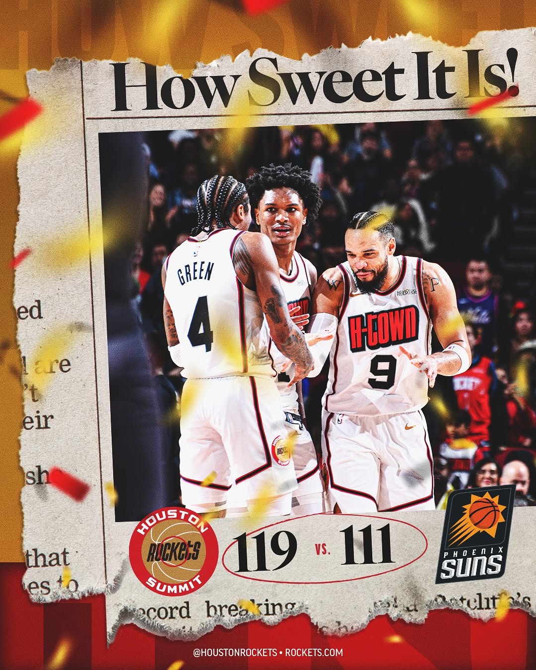 Houston Rockets, 火箭, 太阳, 狄龙,杜兰特