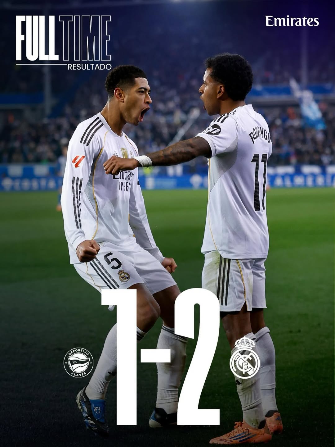 2025-26赛季西甲,皇马,阿拉维斯,姆巴佩,破门,罗德里戈,建功