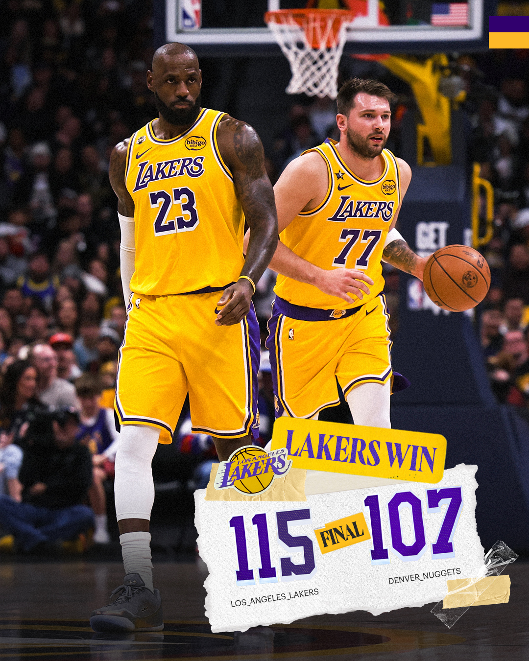 777ball,盛世777,东契奇,湖人,掘金,詹姆斯,穆雷,NBA常规赛, Los Angeles Lakers