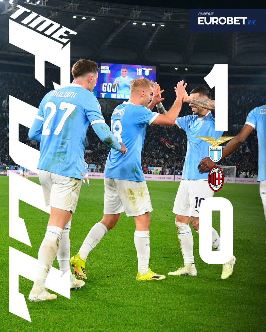 Società Sportiva Lazio, Associazione Calcio Milan, AC米兰, 拉齐奥,足球, 意甲联赛