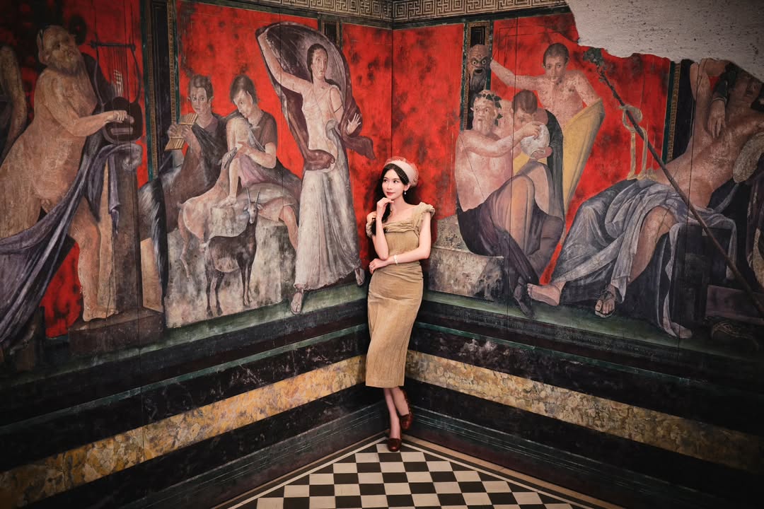 名模,林志玲,优雅现身,美术馆, 艺术品