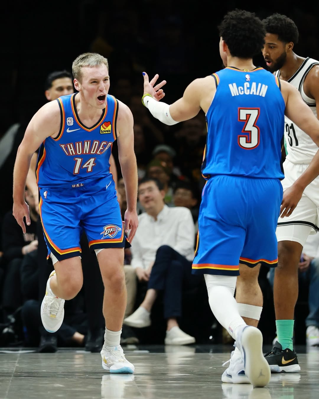 NBA常规赛,雷霆,篮网,麦凯恩,亚历山大,俄克拉荷马城雷霆,布鲁克林