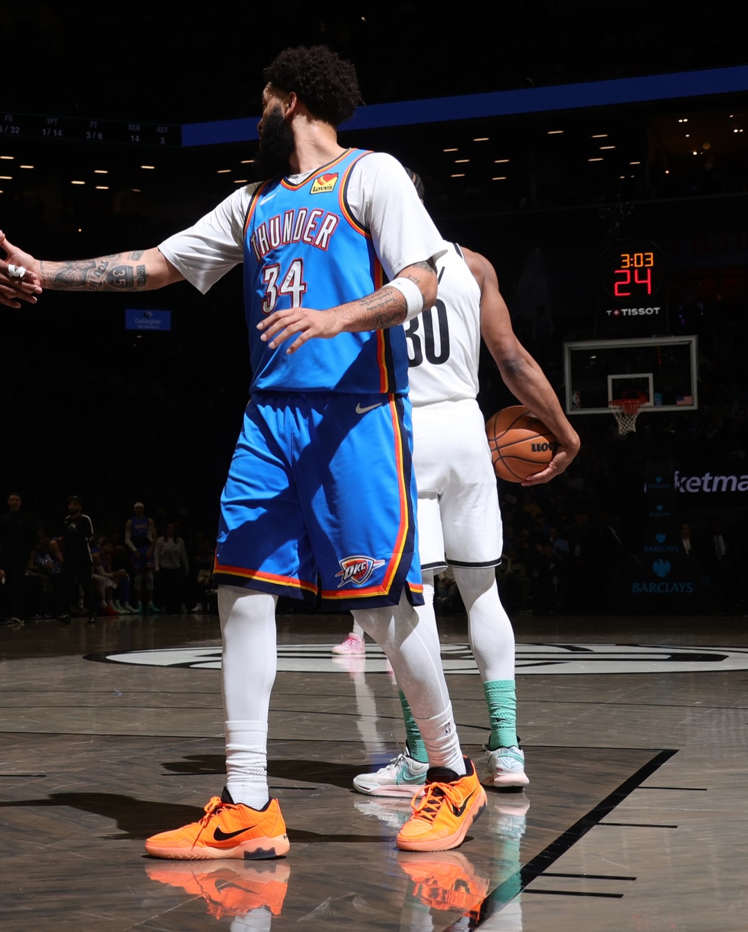 NBA常规赛,雷霆,篮网,麦凯恩,亚历山大,俄克拉荷马城雷霆,布鲁克林