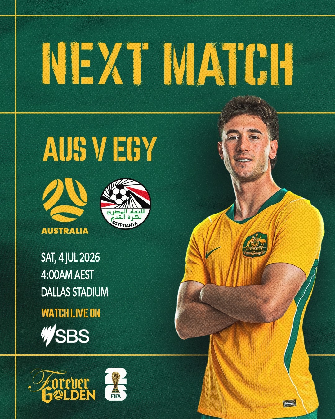 Australia men's national soccer team, 澳洲國家足球隊, 埃及國家足球隊