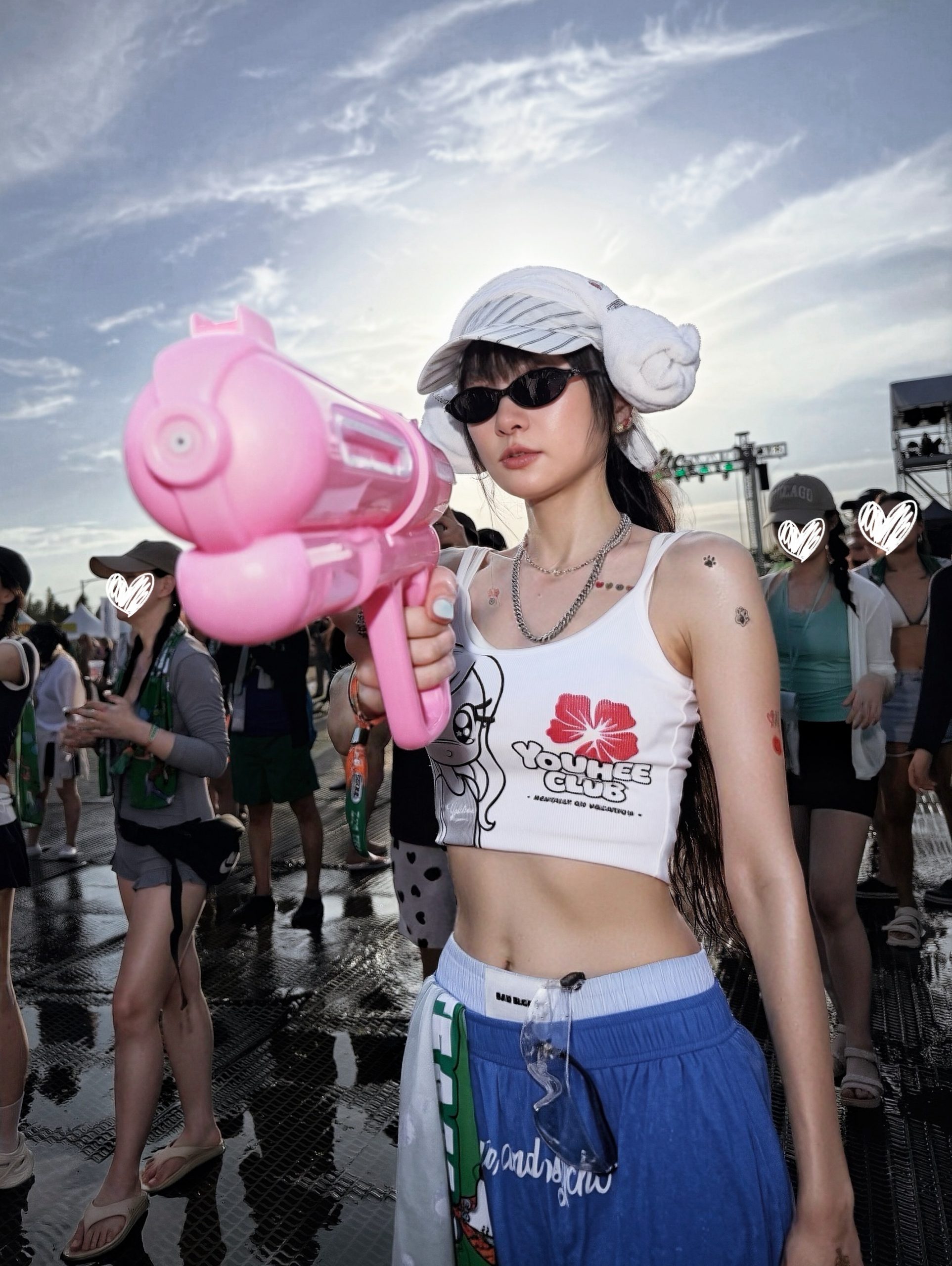 谢金燕,Waterbomb,首尔,腹肌,搭讪, 首尔朝圣水炸弹, 51岁冻龄